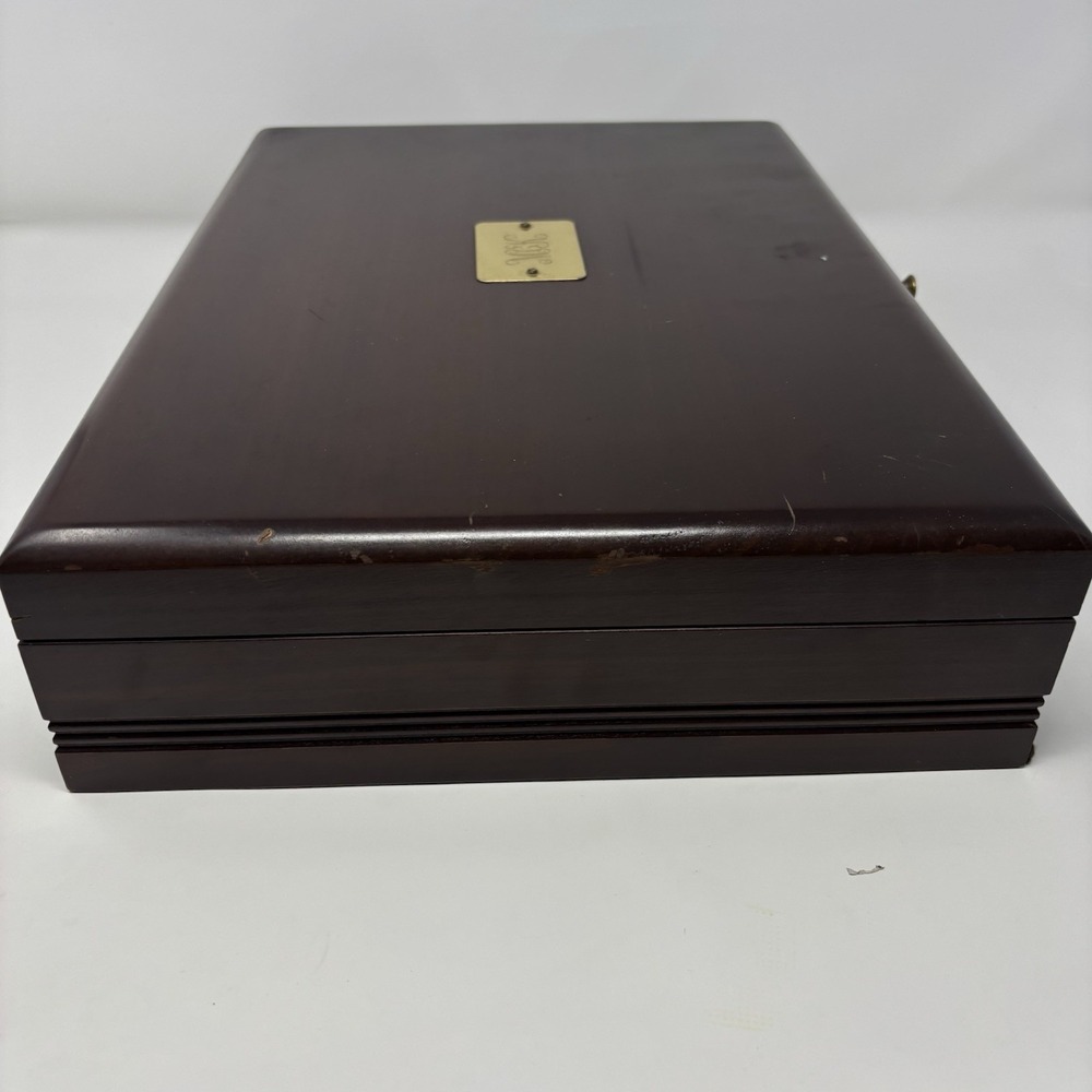 VTG Reed & Barton Anti-Tarnish Eureka Wooden Silverware Flatware Storage Box - Picture 6 of 15